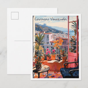 Cartão Postal Caracas Venezuela Viagem Estética