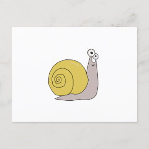 Cartão Postal Caracol Engraçado Caracóis Fofos Para Amantes de A