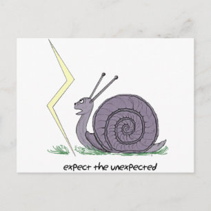 Cartão Postal Caracol Surpreso