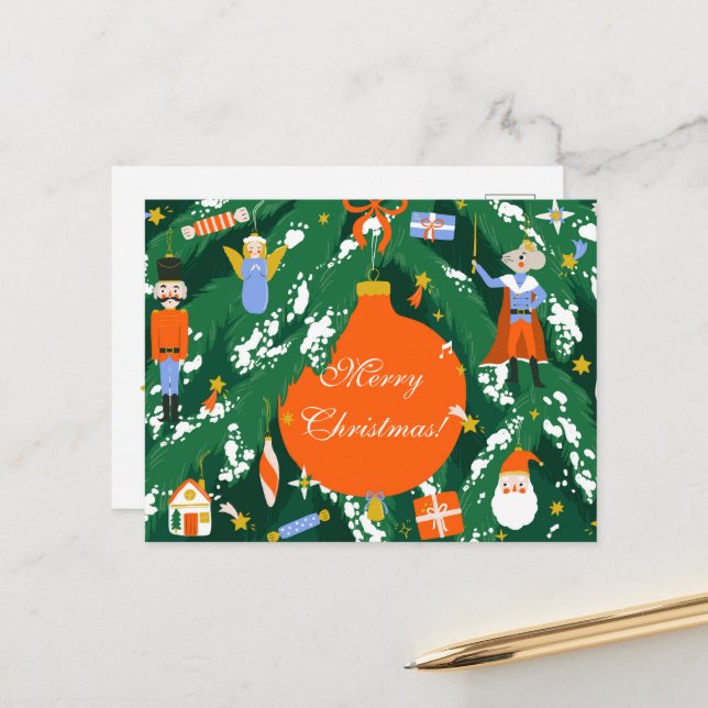 Cartão Postal Caracteres do Noz-Cacker de Natal (Frente/Verso In Situ)