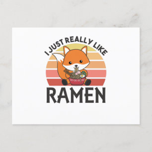 Cartão Postal Caralho, Eu Gosto Muito De Ramen Sweet Kawaii Nood
