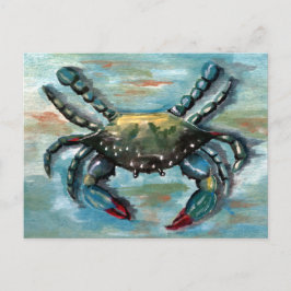 Cartão Postal Caranguejo Azul