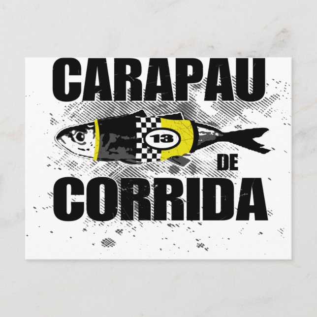 Cartão Postal Carapau De Corrida (Frente)