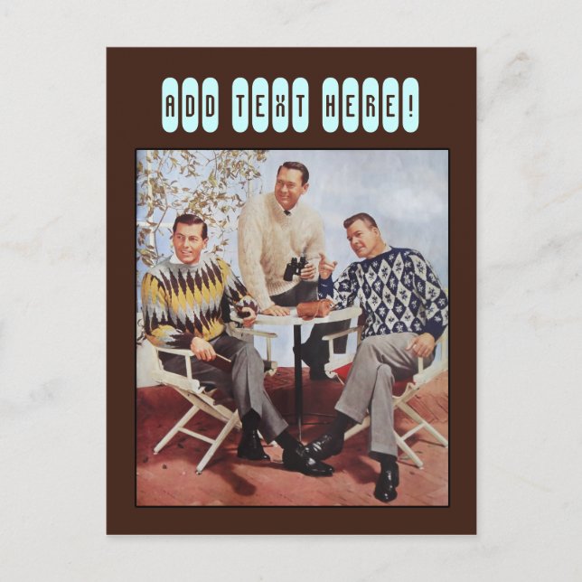 Cartão Postal Caras 50 Sweater (Frente)