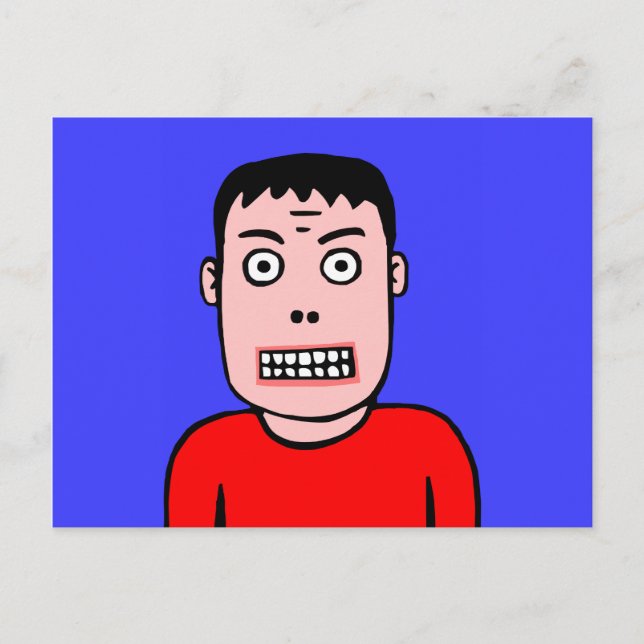 Cartão Postal Caráter Engraçado (Frente)