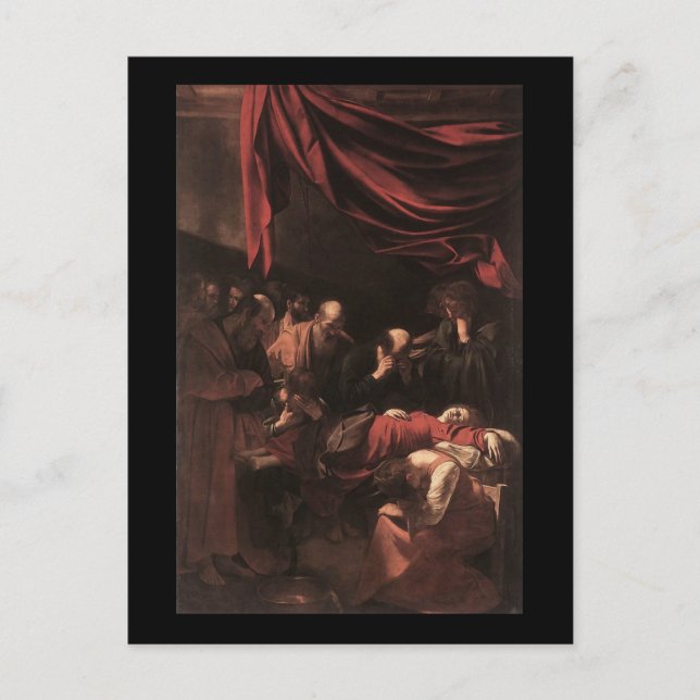 Cartão Postal Caravaggio A Morte Da Virgem (Frente)