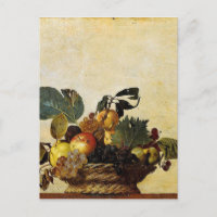Caravaggio - Cesta de Fruta - Trabalho de arte clá