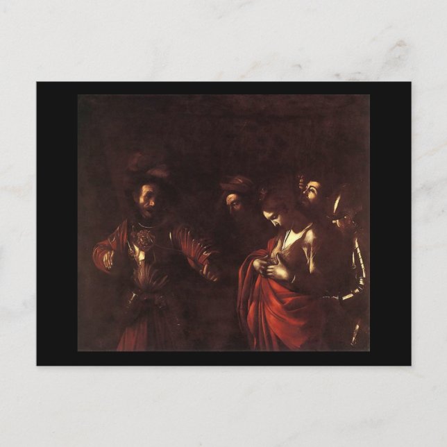 Cartão Postal Caravaggio O Mártamo Da Ursula Da Rua (Frente)