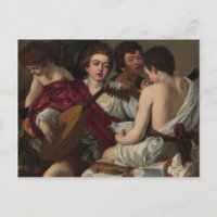 Caravaggio - Os Músicos - Trabalho de arte Clássic