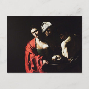 Cartão Postal Caravaggio - Salomão - Trabalho de arte Clássico