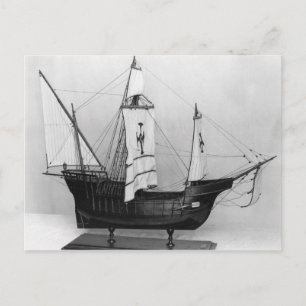 Cartão Postal Caravel de Cristóvão Colombo