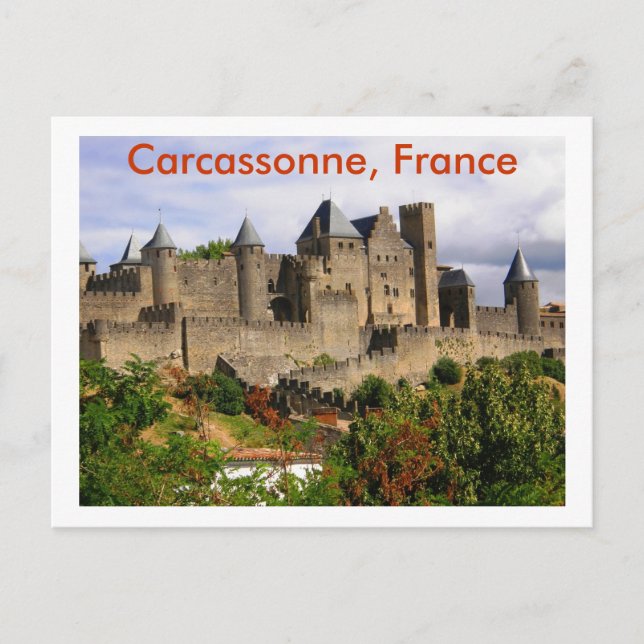 Cartão Postal Carcassonne, França (Frente)