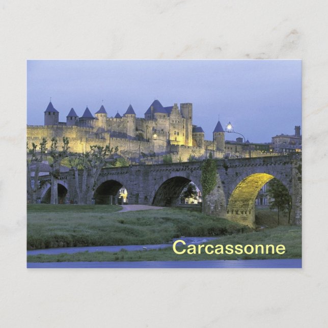 Cartão Postal Carcassonne France postal (Frente)