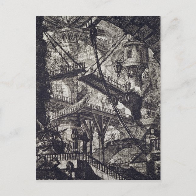 Cartão Postal Carceri VII, 1760 (Frente)