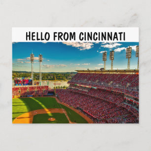 CARTÃO POSTAL CARCIMPOSTOR DE CARTA DE ESTÁDIO DE CINCINNATI