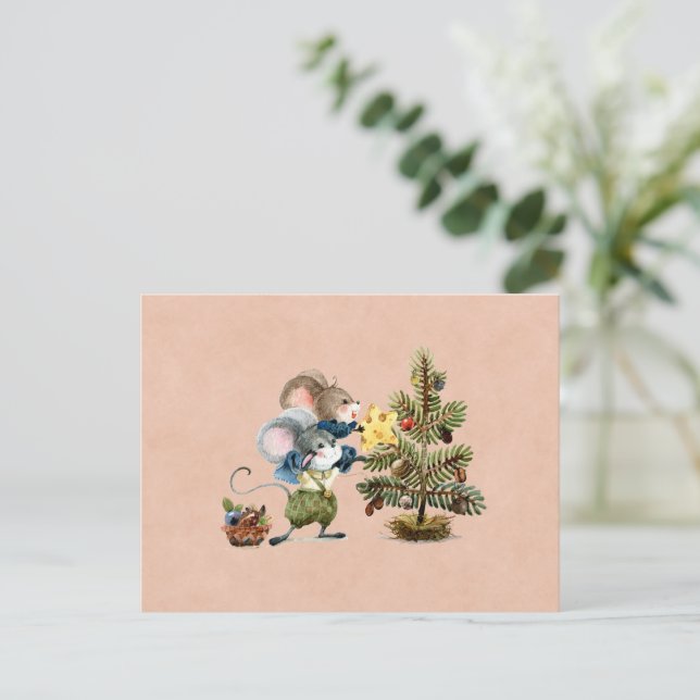 Cartão Postal Card (10,8 x 14,2 cm) - Two Little Mice (Em pé/Frente)