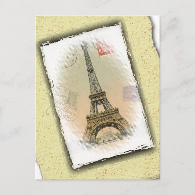 Cartão Postal Card Fron Paris (Frente)