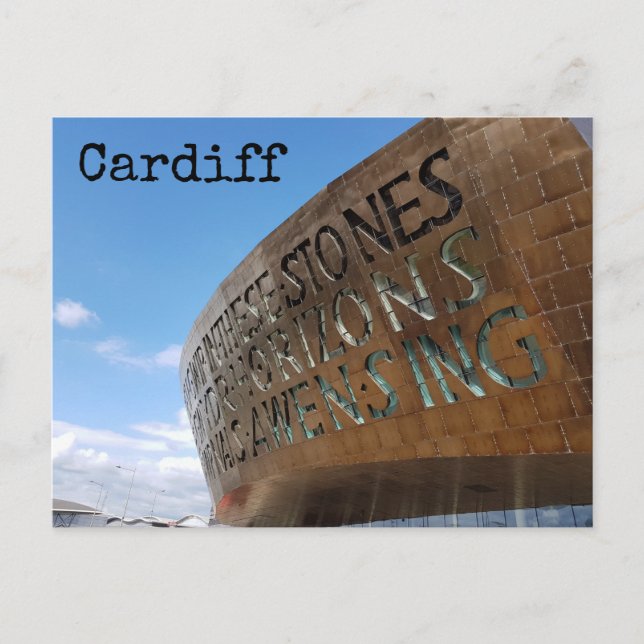 Cartão postal Cardiff (Frente)