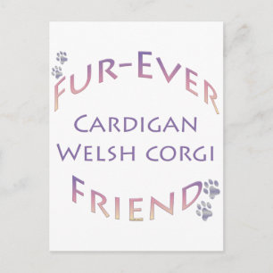 Cartão Postal Cardigan Welsh Corgi Fuever