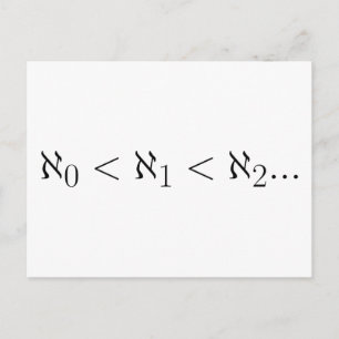 Cartão Postal Cardinalidade de conjuntos infinitos