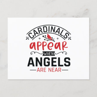 Cartão Postal Cardinals Appear When Angels Are Near