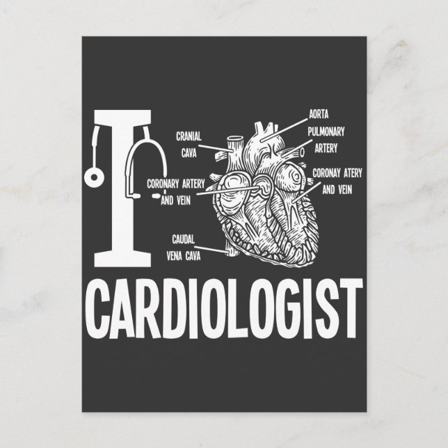 Cartão Postal Cardiologista Ame Anatomia Cardíaca Cardiologia Ca (Frente)