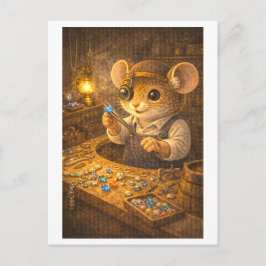 Cartão Postal Career Mouse as Jeweler