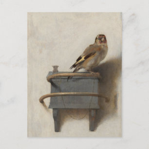 Cartão Postal Carel Fabritius, The Goldfinch - 17º C. Belas Arte