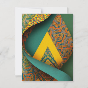 Cartão Postal Caribe Asiático Africano de Luxo sofisticado