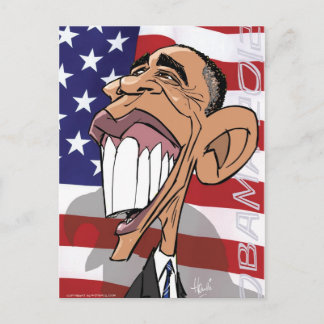 Cartão Postal Caricatura de Barack Obama