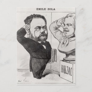 Cartão Postal Caricatura de Emile Zola