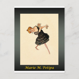 Cartão Postal Caricatura russa Ballerina ~ Marie M Petipa