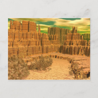 Cartão Postal carícia de canyon de arte 3d