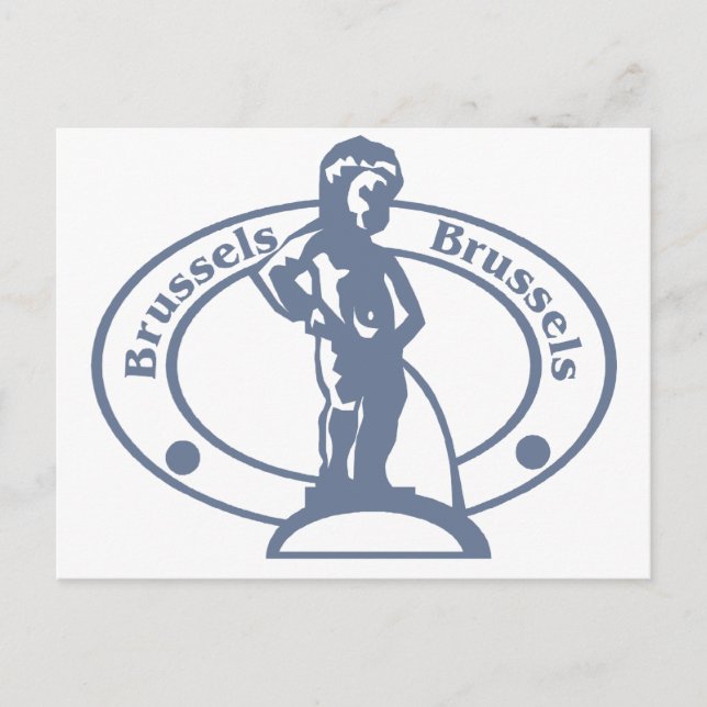 Cartão Postal Carimbo de Bruxelas (Frente)