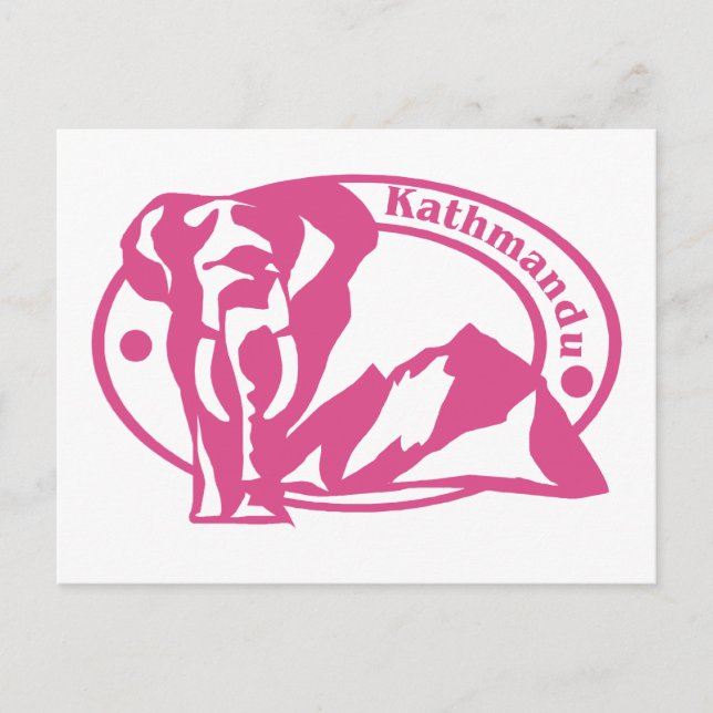 Cartão Postal Carimbo de Catmandu (Frente)