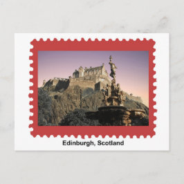 Cartão Postal Carimbo do Castelo de Edimburgo