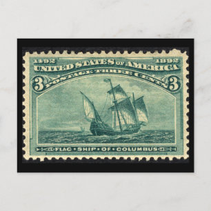 Cartão Postal Carimbo dos Estados Unidos em 1893