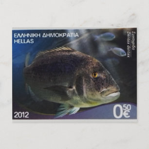 Cartão Postal Carimbo grego Dodex vulgar