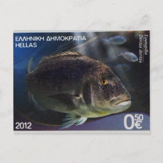 Cartão Postal Carimbo grego Dodex vulgar