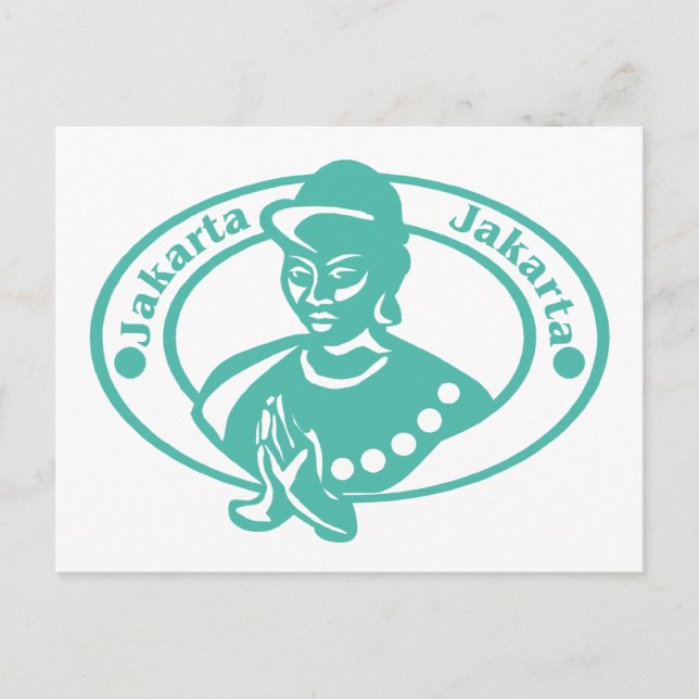 Cartão Postal Carimbo Jakarta (Frente)