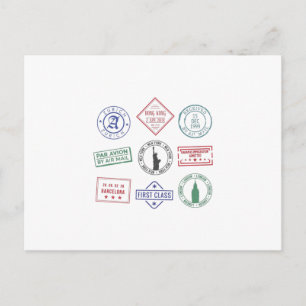Cartão Postal Carimbo Passaporte