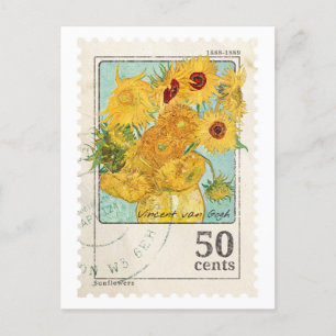 Cartão Postal Carimbo postal Vintage Van Gogh