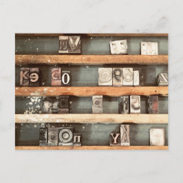 Cartão Postal carimbos de blocos de impressão antigos
