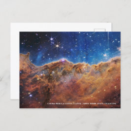 Cartão Postal Carina Nebula Cliff Cósmicos James Webb Hi-Res