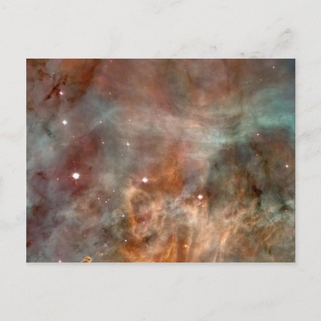 Cartão Postal Carina Nebula Marble Look NASA (Frente)