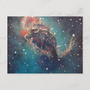 Cartão Postal Carina Nebula - Pintura Espacial