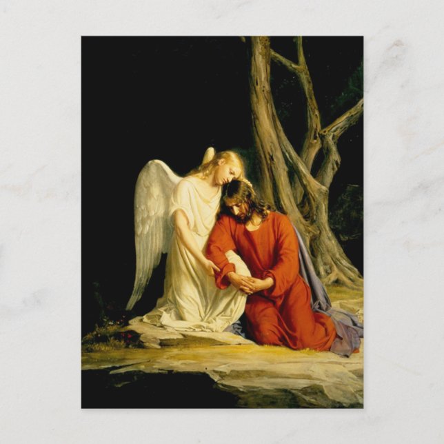 Cartão Postal Carl Heinrich Bloch - Gethsemane (Frente)