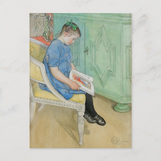 Cartão Postal Carl Larsson - Anna-Johanna (Frente)