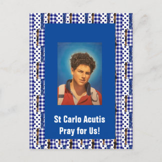 Cartão Postal Carlo Acutis Placa de rua