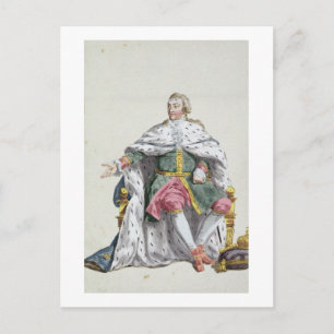 Cartão Postal Carlos XII (1682-1718) Rei da Suécia a partir de '